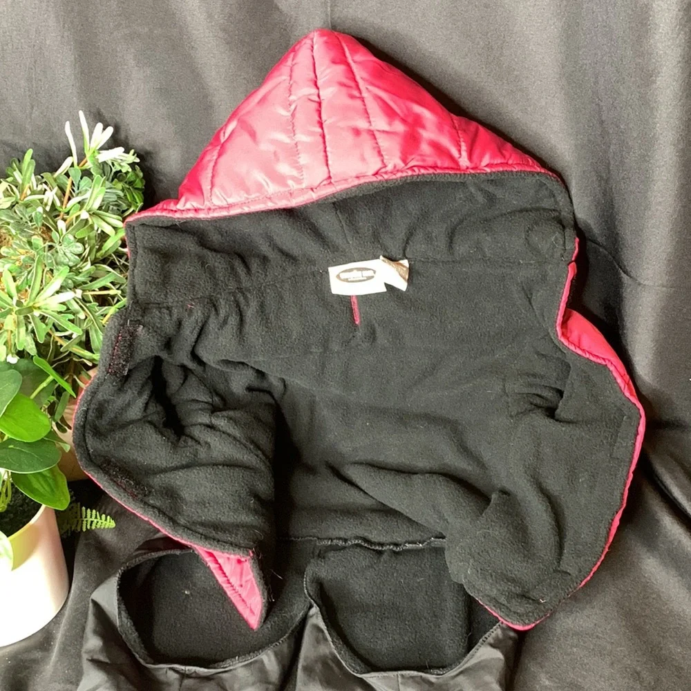 Companion Road Reflective Magenta / burgundy Doggie Snow Suit Size medium